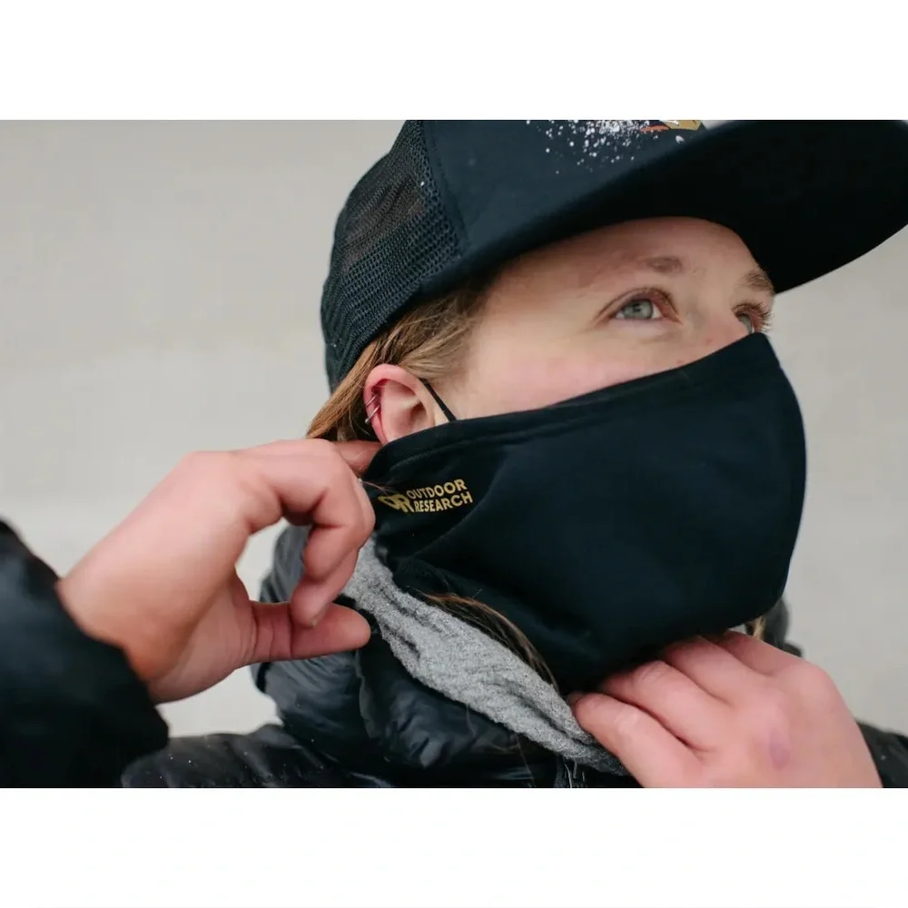Outdoor Research Essential Bandana Kit Black Face Mask
